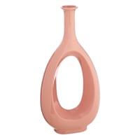 Neutral Open Ceramic Vase, 19"
