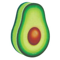 Just Ripe Avocado Shaped Kitchen Sponge