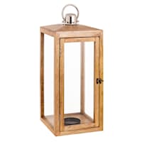 Natural Wood Lantern, 22"