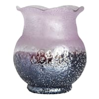 Purple Glass Vase, 8"