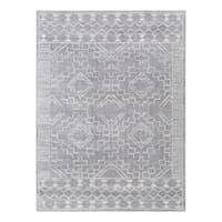 (D497) Roma Grey Global Area Rug, 5x7