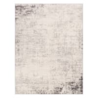 (D498) Crosby St. Roma Grey Abstract Area Rug, 5x7