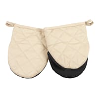 2-Piece Mini Oven Mitt Set, Taupe