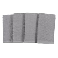 Set of 4 Grey Bar Mop Kitchen Towels