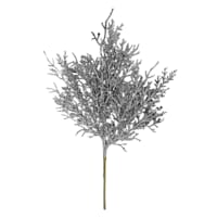 Silver Glittered Coral Pick, 13"