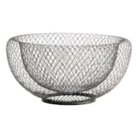 Honeybloom Grey Wire Bowl, 8"
