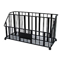 Juno Black Metal Beauty Desk Organizer