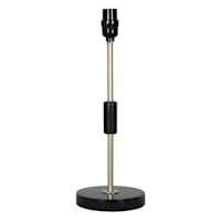 Black Accent Lamp with Marbled Base, 17.5"