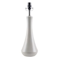 Light Grey Tapered Table Lamp, 19"