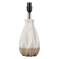 Neutral Faceted Teardrop Small Lamp Base, 14"