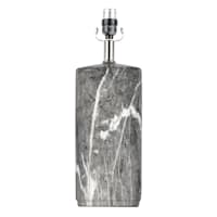 Black Marbled Medium Table Lamp, 18"