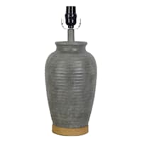 Grey Cement Look Accent Lamp Base, 16"