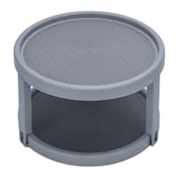 2-Tier Grey Turntable, 9.8"