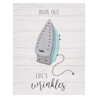 Iron Out Life's Wrinkles Canvas Wall Art, 11x14