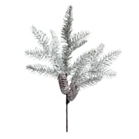 Snowy Pine & Pinecone Pick, 16"