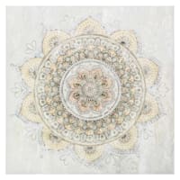 Metallic Mandala Canvas Wall Art, 24"