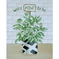 We're Mint To Be Canvas Wall Art, 12x16