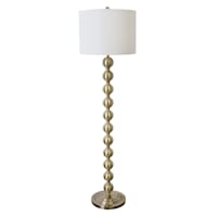 58In Brass Stacked Ball Fl Lmp