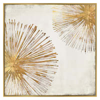 Golden Stars Framed Canvas Wall Art, 28"