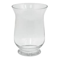 Clear Glass Hurricane Candle Holder, 8"