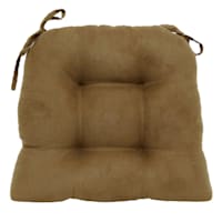 Bark Faux Suede Dining Chair Cushion, 14x15