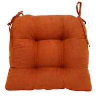 Baked Clay Faux Suede Dining Chair Cushion, 14x15