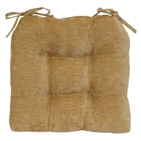 Reese Chenille Gold Dining Chair Cushion