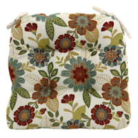 Multicolored Melody Floral Dining Chair Cushion