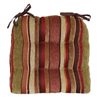 Multicolored Carnival Striped Dining Chair Cushion