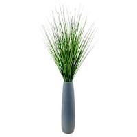 Onion Grass Bundle with Grey Magnesia Planter, 44"
