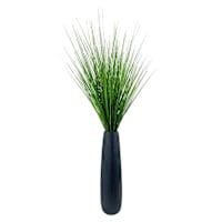 Onion Grass Bundle with Black Magnesia Planter, 44"