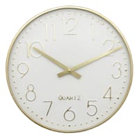 Metal Round Wall Clock, 16"