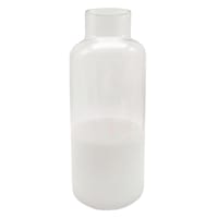 Glass Vase with White Base, 12"