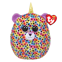 Ty Squish-A-Boos Giselle The Multicolor Leopard