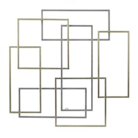 Crosby St. Gold & Silver Geo Metal Wall Art, 24"