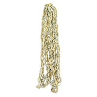 Gold & Silver Twisted Bead Garland, 144"