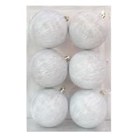 Ty Pennington 6-Count White & Gold Shatterproof Ornaments