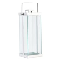 Laila Ali Metal & Glass Lantern, 19"