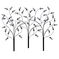 Metal Tree Wall Art, 35x27