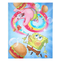 Aa 11X14 Spongebob Canvas Wall