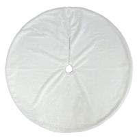 White Plush Tree Skirt, 48"