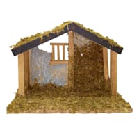 O Holy Night Natural Nativity Scene Creche, 9"