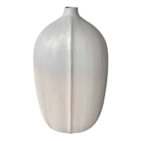 Laila Ali Blue & Ivory Ombre Textured Ceramic Vase, 14"