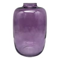 Laila Ali Purple Glass Vase, 8.5"