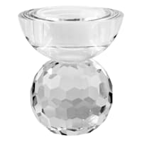 Laila Ali Crystal Ball Taper Candle Holder, 3.5"