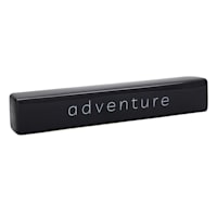 Black Adventure Ceramic Block Sign, 12x2