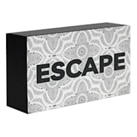 Escape Block Sign, 6x4