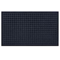 Waffle Impressions Blue Doormat, 18x30