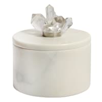 Laila Ali Marbled Round Box with Crystal, 6"