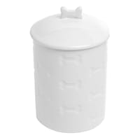 Manor White Ceramic Treat Jar, 46oz
